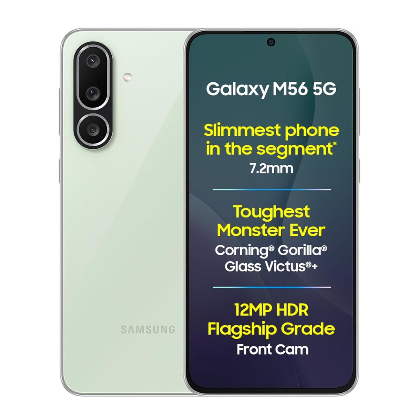 Samsung Galaxy M56 5G Open Box (Black, 8 GB RAM, 128 GB Storage) | Slimmest Phone in The Segment | Gorilla Glass Victus+ | 10 Bit HDR Video | Enhanced Nightography | 4nm Processor | Vapor Cooling Chamber