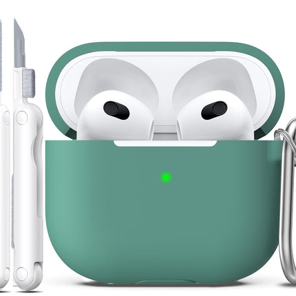 Silicone Soft Case Cover with Keychain for AirPods