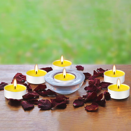 10 Candles | Tea Light Wax Candles Unscented Long Lasting Candles Dripless Paraffin Tea Candles for Diwali Diya, Deepawali, Weddings, Christmas, Birthday, Home Decor Candle