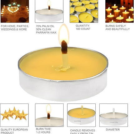 10 Candles | Tea Light Wax Candles Unscented Long Lasting Candles Dripless Paraffin Tea Candles for Diwali Diya, Deepawali, Weddings, Christmas, Birthday, Home Decor Candle