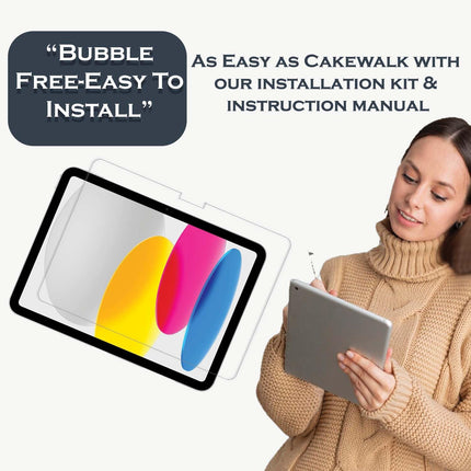 HC Tempered Glass Screen Guard for Apple iPad 11th Generation A16 11 inch 2025 / For iPad 10th Gen 10.9 inch 2022 (with Easy Installation Kit) (Pack of 1)
