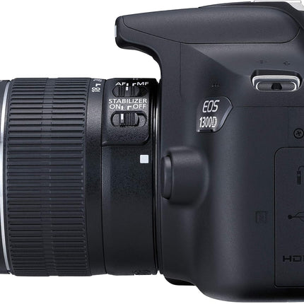 Canon EOS 1300D 18MP Digital SLR Camera (Black) with 18-55mm ISII Lens, 16GB Card and Carry Case