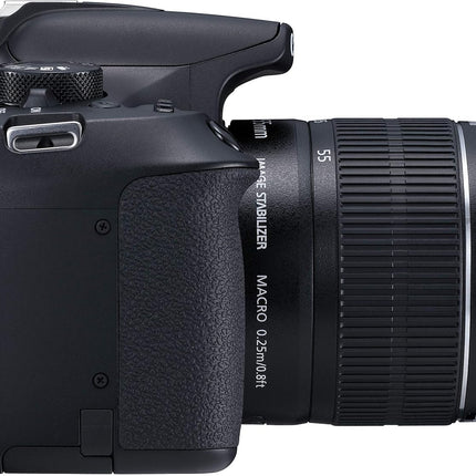 Canon EOS 1300D 18MP Digital SLR Camera (Black) with 18-55mm ISII Lens, 16GB Card and Carry Case