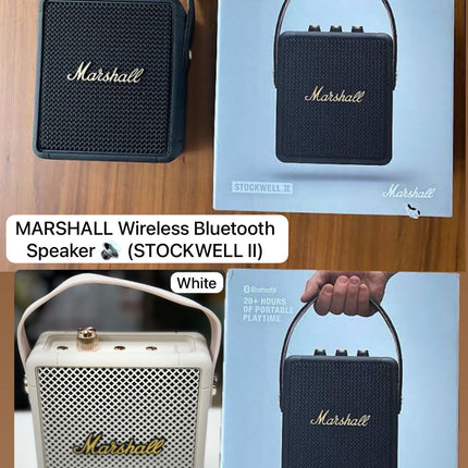 Marshall Stockwell II Portable Bluetooth Speaker with 20+ hours of portable playtime