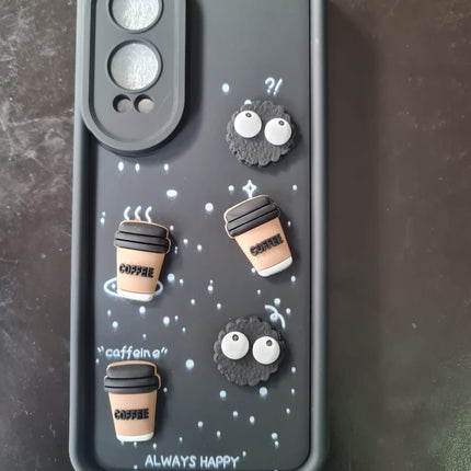 Humpy Case Cute 3D Bear Coffee Phone Case For Android  Soft Shockproof Protective Cover