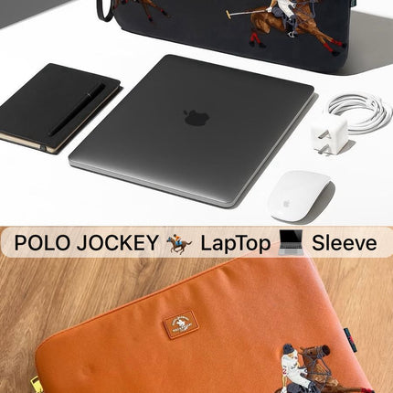 POLO Jockey Embroidered Laptop Fleece Thin Sleeve Bag