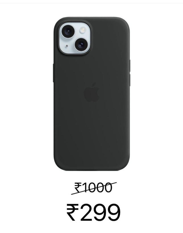 Apple iPhone 14 Silicone Case (Black)