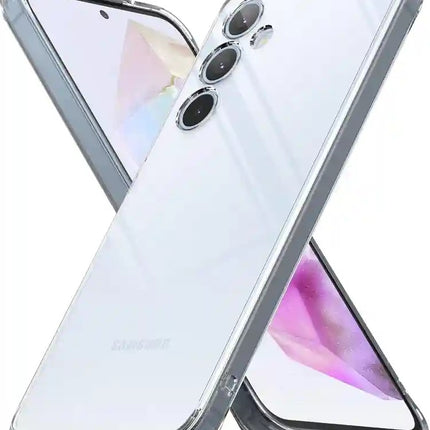 Back Cover Soft Case for Samsung Galaxy M56 5G | Best Camera Protection | Inbuilt Dust Plugs & Anti-Slip Grip | Ultra Clear Slim Back Cover Case for Samsung M56 5G (Silicone, Transparent)