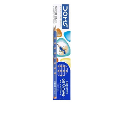 DOMS Groove Pencil  (Blue) x3