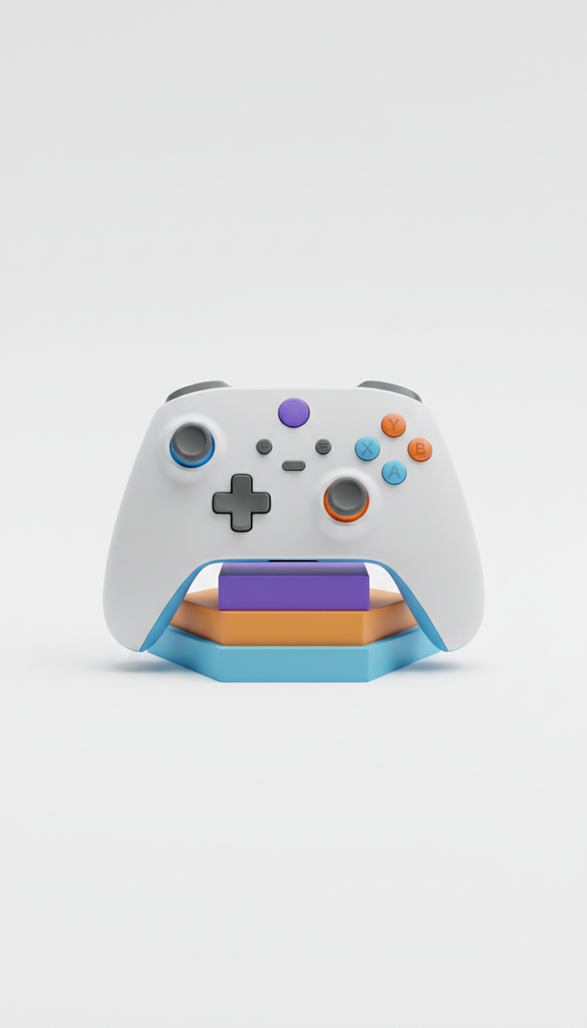 Premium gaming controller with tactile grips