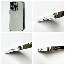 Glass Case with Electroplated Chrome Finish Edges for iPhone Series