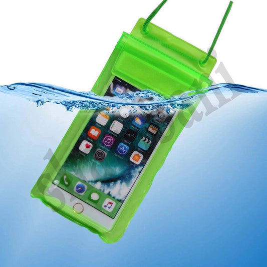 Full 100% Waterproof & Transparent Plastic Pouch Mobile Cover Use in Rainy Seasons(Pack of 4)