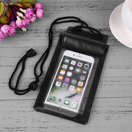 Full 100% Waterproof & Transparent Plastic Pouch Mobile Cover Use in Rainy Seasons(Pack of 4)