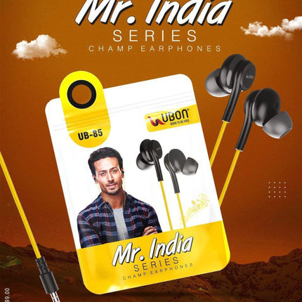 Ubon UB85 Wired Earphone With - Mr. India High Sound Quality