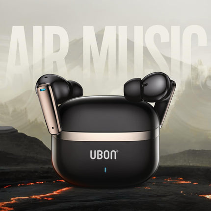 UBON AIR MUSIC J9 True Wireless Earbuds with Active Noise Cancellation (ANC) - Type-C, Up to 30 Hours Playtime