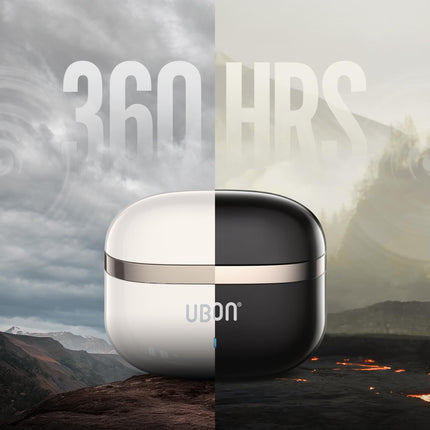UBON AIR MUSIC J9 True Wireless Earbuds with Active Noise Cancellation (ANC) - Type-C, Up to 30 Hours Playtime